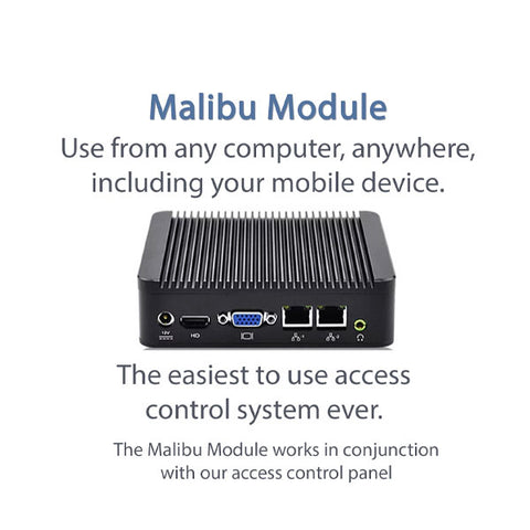 Malibu - Access Control System Combo With Module - 4 Doors - UL Listed