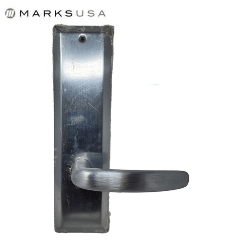 Marks USA - 0NY96DO - New York Mortise Lever Lock - 1-1/16” x 7-5/8” - 26D - Satin Chrome - Dummy - RH Marks USA - 0NY96DO - New York Mortise Lever Lock - 1-1/16” x 7-5/8” - 26D - Satin Chrome - Dummy - RH