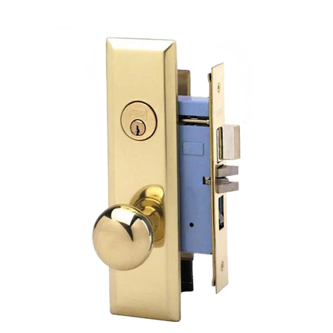 Marks USA - 7NY10A/3 - New York Mortise Knob Lock- US3 - 1-1/4” x 8-5/8” - Entrance - RH - Polished Brass Marks USA - 7NY10A/3 - New York Mortise Knob Lock- US3 - 1-1/4” x 8-5/8” - Entrance - RH - Polished Brass