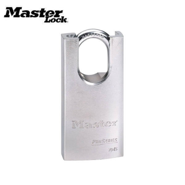 Master Lock - 7045KA - 1-34in (44mm) Wide ProSeries Shrouded Solid Steel Rekeyable Pin Tumbler Padlock Master Lock - 7045KA - 1-34in (44mm) Wide ProSeries Shrouded Solid Steel Rekeyable Pin Tumbler Padlock