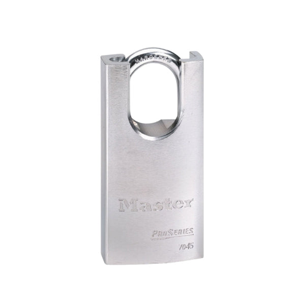 Master Lock - 7045KA - 1-34in (44mm) Wide ProSeries Shrouded Solid Steel Rekeyable Pin Tumbler Padlock Master Lock - 7045KA - 1-34in (44mm) Wide ProSeries Shrouded Solid Steel Rekeyable Pin Tumbler Padlock