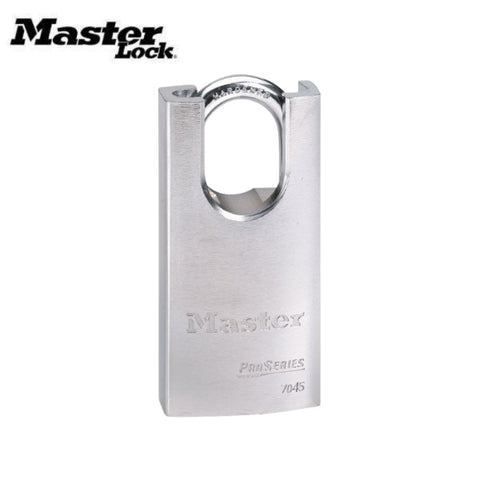 Master Lock - 7045KA - 1-34in (44mm) Wide ProSeries Shrouded Solid Steel Rekeyable Pin Tumbler Padlock Master Lock - 7045KA - 1-34in (44mm) Wide ProSeries Shrouded Solid Steel Rekeyable Pin Tumbler Padlock