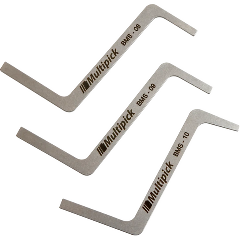 Compact and durable tension wrench set for dimple locks, designed for precise and efficient lock manipulation Compact and durable tension wrench set for dimple locks, designed for precise and efficient lock manipulation