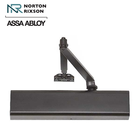 Norton - 210 - Tri-Packed Manual Door Closer - Back Check Function - PA Bracket/Regular/Top Jamb - Adjustable Arm - Adjustable Size 1-6 - Plastic Cover - Dark Bronze - Fire Rated - Grade 1 Norton - 210 - Tri-Packed Manual Door Closer - Back Check Function - PA Bracket/Regular/Top Jamb - Adjustable Arm - Adjustable Size 1-6 - Plastic Cover - Dark Bronze - Fire Rated - Grade 1