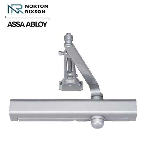 Norton - 8301H - Tri-Packed Manual Door Closer - Back Check Function - PA Bracket/Regular/Top Jamb - Adjustable Arm - Adjustable Sizes 1-6 - Satin Aluminum - Fire Rated - Grade 1 Norton - 8301H - Tri-Packed Manual Door Closer - Back Check Function - PA Bracket/Regular/Top Jamb - Adjustable Arm - Adjustable Sizes 1-6 - Satin Aluminum - Fire Rated - Grade 1
