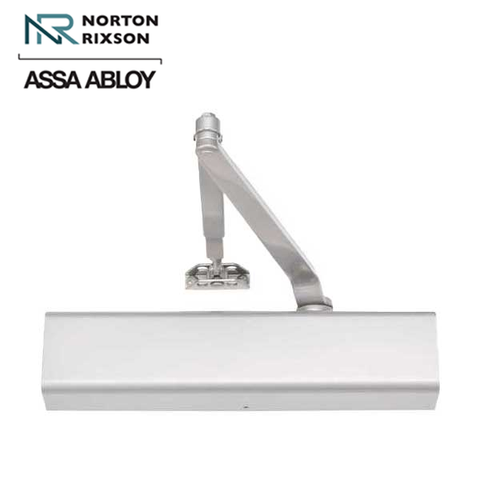 Norton - 8501 - Tri-Packed Manual Door Closer - Back Check Function - PA Bracket/Regular/Top Jamb - Adjustable Arm - Adjustable Sizes 1-6 - Satin Aluminum - Fire Rated - Grade 1 Norton - 8501 - Tri-Packed Manual Door Closer - Back Check Function - PA Bracket/Regular/Top Jamb - Adjustable Arm - Adjustable Sizes 1-6 - Satin Aluminum - Fire Rated - Grade 1