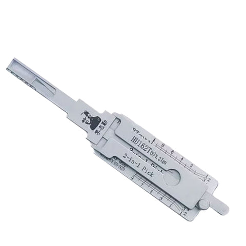 ORIGINAL LISHI - HU162 - 9-Cut With Side Cuts - Audi / Volkswagen - 2-In-1 Pick - V2 Golf MK8 - Ignition Only - Anti-Glare ORIGINAL LISHI - HU162 - 9-Cut With Side Cuts - Audi / Volkswagen - 2-In-1 Pick - V2 Golf MK8 - Ignition Only - Anti-Glare