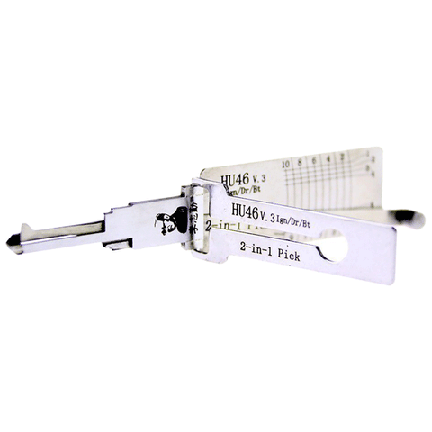 ORIGINAL LISHI - HU46 - Keyway GM / 2-in-1 Pick & Decoder / Flat 10 cut ORIGINAL LISHI - HU46 - Keyway GM / 2-in-1 Pick & Decoder / Flat 10 cut