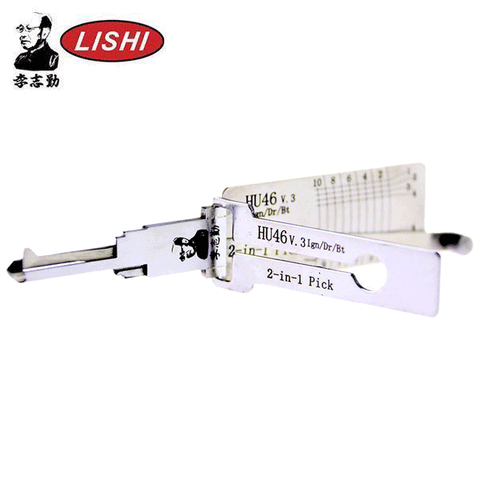 ORIGINAL LISHI - HU46 - Keyway GM / 2-in-1 Pick & Decoder / Flat 10 cut ORIGINAL LISHI - HU46 - Keyway GM / 2-in-1 Pick & Decoder / Flat 10 cut