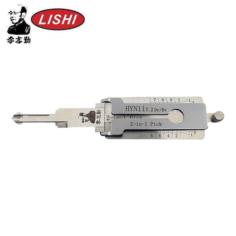 ORIGINAL LISHI - HYN11 (HYN6) / 8-Cut / 2-in-1 Pick & Decoder / DR & BT ORIGINAL LISHI - HYN11 (HYN6) / 8-Cut / 2-in-1 Pick & Decoder / DR & BT