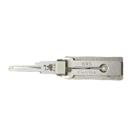 ORIGINAL LISHI - KW5 / 6-Pin - Kwikset Keyway Tool / 2-in-1 Pick & Decoder / AG ORIGINAL LISHI - KW5 / 6-Pin - Kwikset Keyway Tool / 2-in-1 Pick & Decoder / AG