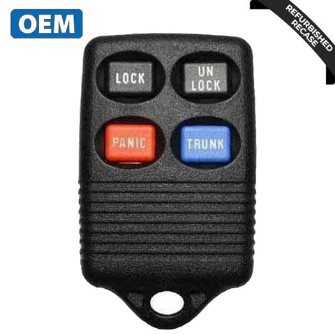 1992-1998 Ford Mercury Lincoln Mazda / 4-Button Keyless Entry Remote / PN: 3165189 / GQ43VT4T / (OEM Recase) 1992-1998 Ford Mercury Lincoln Mazda / 4-Button Keyless Entry Remote / PN: 3165189 / GQ43VT4T / (OEM Recase)