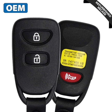 2006-2013 Kia Sorento Rio / 3-Button Keyless Entry / PN: 95430-1U000 / PINHA-T036 (OEM Recase) 2006-2013 Kia Sorento Rio / 3-Button Keyless Entry / PN: 95430-1U000 / PINHA-T036 (OEM Recase)