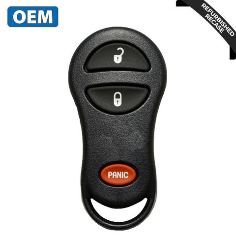 1999-2004 Jeep Cherokee, Grand Cherokee / 3-Button Keyless Entry Remote / PN: 56036859; 56036860 / GQ43VT9T (OEM Recase) 1999-2004 Jeep Cherokee, Grand Cherokee / 3-Button Keyless Entry Remote / PN: 56036859; 56036860 / GQ43VT9T (OEM Recase)
