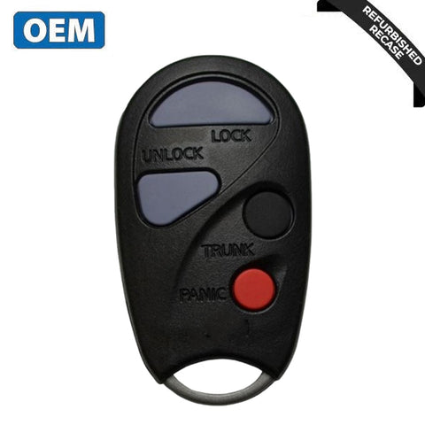 2000-2002 Nissan Infiniti / 4-Button Keyless Entry Remote / PN: 28268-4Y900 / NHVWBU43 (OEM Recase) 2000-2002 Nissan Infiniti / 4-Button Keyless Entry Remote / PN: 28268-4Y900 / NHVWBU43 (OEM Recase)