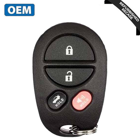 2004-2009 Toyota Avalon Solara / 4-Button Keyless Entry Remote / PN: 89742-07020 / GQ43VT20T (OEM Recase) 2004-2009 Toyota Avalon Solara / 4-Button Keyless Entry Remote / PN: 89742-07020 / GQ43VT20T (OEM Recase)