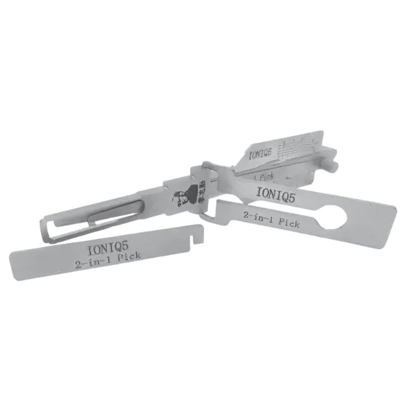 Close-up of the Original Lishi IONIQ5-AG keyway tool for Hyundai Ioniq 5 and Tucson