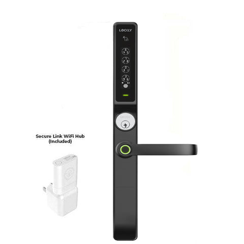 Lockly Guard -DEFENDER 238LM- Biometric Electronic Lever Set - Entry/Exit Mortise Doorman Edition - RFID - Fingerprint Reader - Wi-Fi-Bluetooth App Controlled - Matte Black Lockly Guard -DEFENDER 238LM- Biometric Electronic Lever Set - Entry/Exit Mortise Doorman Edition - RFID - Fingerprint Reader - Wi-Fi-Bluetooth App Controlled - Matte Black