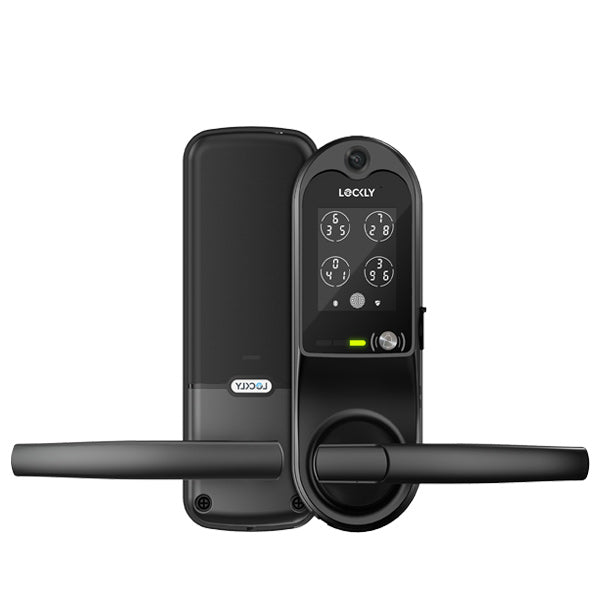 Lockly Guard VISION DUO 698D - Doorbell Video Camera Smart Lock - Interconnected Deadbolt Latch - Fingerprint Reader - Wi-Fi-Bluetooth App Controlled - Optional Finish