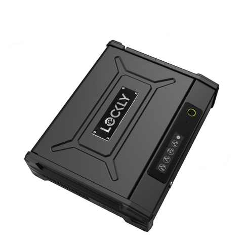 Lockly - PGV528W - Smart Safe - Digital Keypad - Biometric Fingerprint - Wi-Fi - Bluetooth App Controlled - Matte Black Lockly - PGV528W - Smart Safe - Digital Keypad - Biometric Fingerprint - Wi-Fi - Bluetooth App Controlled - Matte Black