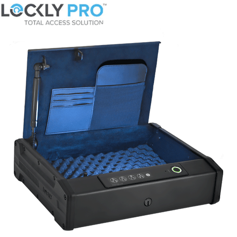 Lockly - PGV528W - Smart Safe - Digital Keypad - Biometric Fingerprint - Wi-Fi - Bluetooth App Controlled - Matte Black Lockly - PGV528W - Smart Safe - Digital Keypad - Biometric Fingerprint - Wi-Fi - Bluetooth App Controlled - Matte Black