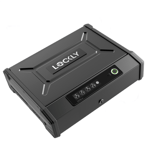 Lockly - PGV528W - Smart Safe - Digital Keypad - Biometric Fingerprint - Wi-Fi - Bluetooth App Controlled - Matte Black Lockly - PGV528W - Smart Safe - Digital Keypad - Biometric Fingerprint - Wi-Fi - Bluetooth App Controlled - Matte Black