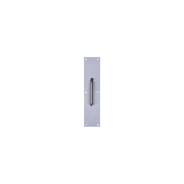 TELL - Pull Plates - .050-Gauge Steel - Satin Stainless Steel - Optional Size