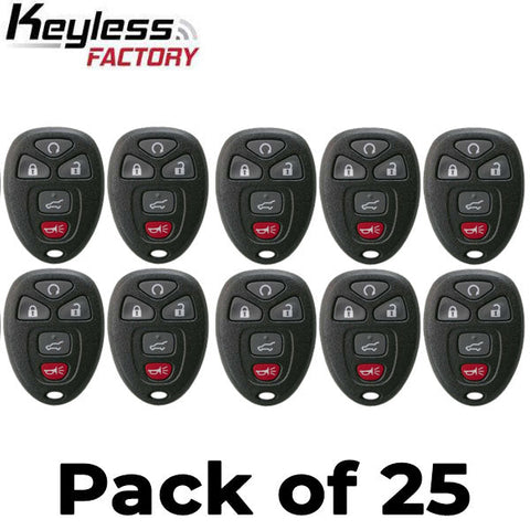25 x 2007-2017 GM / 5-Button Keyless Entry Remote / PN: 20869057 / OUC60270 OUC60221 (AFTERMARKET) (Bundle of 25) 25 x 2007-2017 GM / 5-Button Keyless Entry Remote / PN: 20869057 / OUC60270 OUC60221 (AFTERMARKET) (Bundle of 25)
