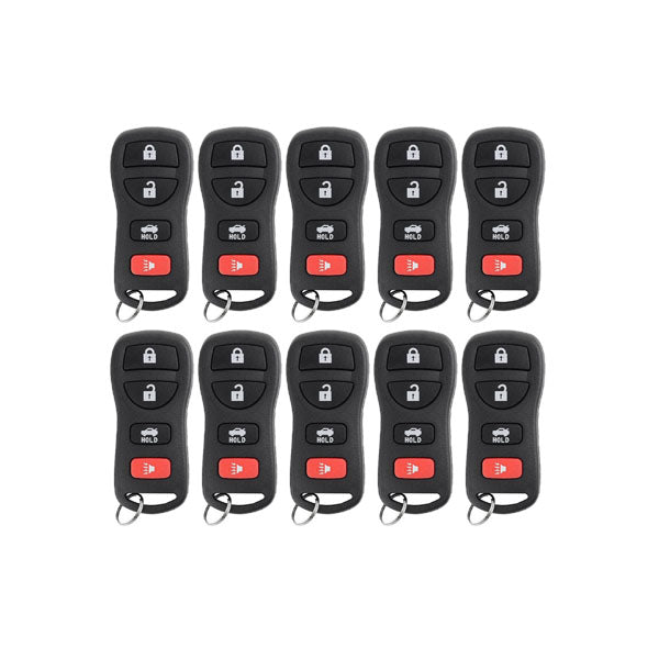 50 x 2002-2017 Nissan / Infiniti / 4-Button Keyless Entry Remote / KBRASTU15 (AFTERMARKET) (Bundle of 50)