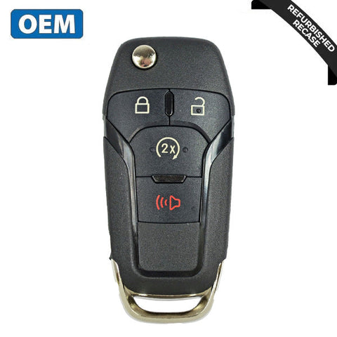 2015-2022 Ford F-Series Raptor Ranger / 4-Button Flip Key / PN: 164-R8134 / N5F-A08TDA (Chip 128 Bit) (OEM Recase) 2015-2022 Ford F-Series Raptor Ranger / 4-Button Flip Key / PN: 164-R8134 / N5F-A08TDA (Chip 128 Bit) (OEM Recase)
