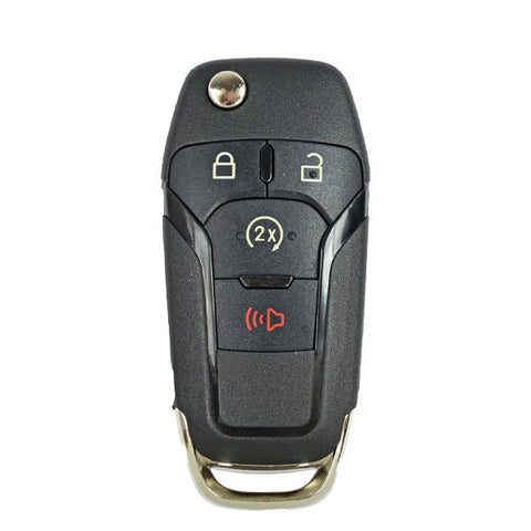 2015-2022 Ford F-Series Raptor Ranger / 4-Button Flip Key / PN: 164-R8134 / N5F-A08TDA (Chip 128 Bit) (OEM Recase) 2015-2022 Ford F-Series Raptor Ranger / 4-Button Flip Key / PN: 164-R8134 / N5F-A08TDA (Chip 128 Bit) (OEM Recase)