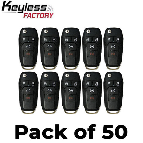 50 x 2015-2022 Ford F-Series Raptor Ranger / 4-Button Flip Key / 164-R8134 / N5F-A08TDA (AFTERMARKET) (Bundle of 50) 50 x 2015-2022 Ford F-Series Raptor Ranger / 4-Button Flip Key / 164-R8134 / N5F-A08TDA (AFTERMARKET) (Bundle of 50)