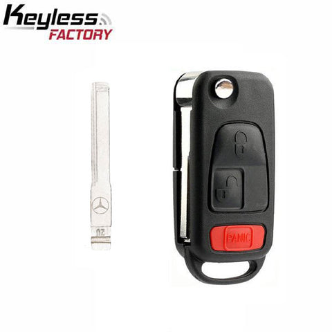 1996-2008 Mercedes SLK Chrysler Crossfire / 3-Button Flip Key / HU64 / PCF7935 44 Chip for KR55 Key Maker (AFTERMARKET) 1996-2008 Mercedes SLK Chrysler Crossfire / 3-Button Flip Key / HU64 / PCF7935 44 Chip for KR55 Key Maker (AFTERMARKET)