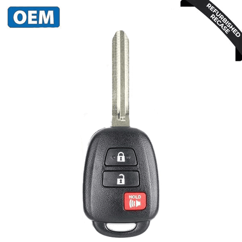 2013-2019 Toyota RAV4 Prius C / 3-Button Remote Head Key / PN: 89070-42820 / HYQ12BDM (H Chip) (OEM Recase) 2013-2019 Toyota RAV4 Prius C / 3-Button Remote Head Key / PN: 89070-42820 / HYQ12BDM (H Chip) (OEM Recase)