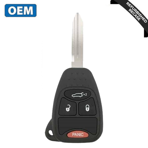 2005-2014 Chrysler Jeep Dodge / 4-Button Remote Head Key / PN: 5175815AA / OHT692427AA (OEM Recase) 2005-2014 Chrysler Jeep Dodge / 4-Button Remote Head Key / PN: 5175815AA / OHT692427AA (OEM Recase)
