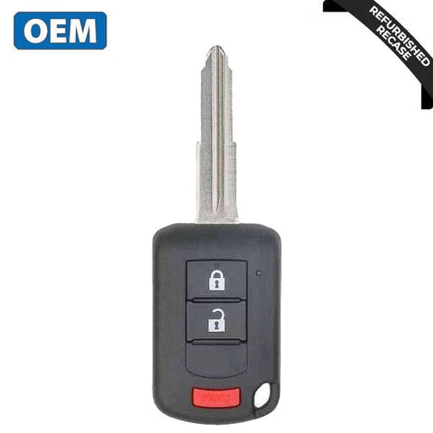 2010-2019 Mitsubishi Outlander Lancer / 3-Button Remote Head Key W/ Shoulder / PN: 6370B944 / OUCJ166N (OEM Recase) 2010-2019 Mitsubishi Outlander Lancer / 3-Button Remote Head Key W/ Shoulder / PN: 6370B944 / OUCJ166N (OEM Recase)