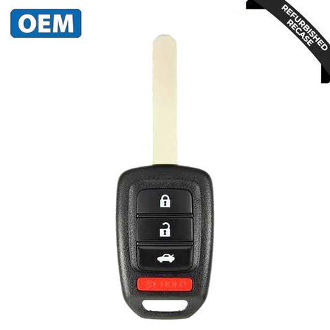 2016-2019 Honda / 4-Button Remote Head Key / PN: 35118-T2A-A60 / MLBHLIK6-1TA (OEM Recase) 2016-2019 Honda / 4-Button Remote Head Key / PN: 35118-T2A-A60 / MLBHLIK6-1TA (OEM Recase)