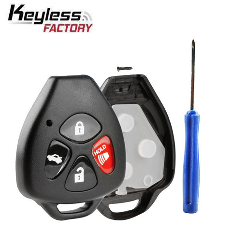 2005-2019 Toyota Subaru Scion / 4-Button Remote Head Key SHELL Replacement Kit / TR47 / HYQ12BBY, GQ4-29T, MOZB41TG (AFTERMARKET) 2005-2019 Toyota Subaru Scion / 4-Button Remote Head Key SHELL Replacement Kit / TR47 / HYQ12BBY, GQ4-29T, MOZB41TG (AFTERMARKET)