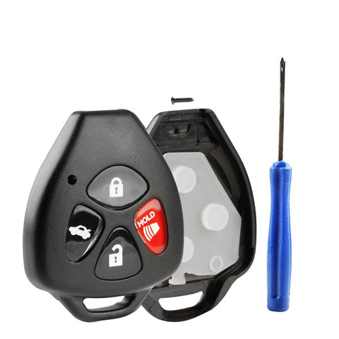 2005-2019 Toyota Subaru Scion / 4-Button Remote Head Key SHELL Replacement Kit / TR47 / HYQ12BBY, GQ4-29T, MOZB41TG (AFTERMARKET) 2005-2019 Toyota Subaru Scion / 4-Button Remote Head Key SHELL Replacement Kit / TR47 / HYQ12BBY, GQ4-29T, MOZB41TG (AFTERMARKET)