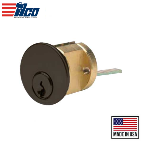 Ilco - 7075 - RIM Cylinder - 5 Pin - 1 1/8" - Schlage C - KA / KA2 - 10B - Oil Rubbed Bronze - Grade 1 Ilco - 7075 - RIM Cylinder - 5 Pin - 1 1/8" - Schlage C - KA / KA2 - 10B - Oil Rubbed Bronze - Grade 1