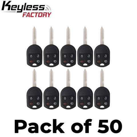 50 x 2000-2017 Ford Lincoln Mercury / 4-Button Remote Head Key / OUC6000022 / (AFTERMARKET) (Bundle of 50) 50 x 2000-2017 Ford Lincoln Mercury / 4-Button Remote Head Key / OUC6000022 / (AFTERMARKET) (Bundle of 50)