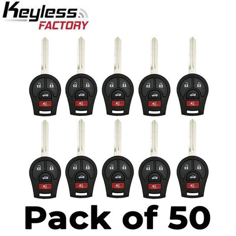 50 x 2003-2019 Nissan / 4-Button Remote Head Key / PN: H0561-3AA0B / CWTWB1U751 / (AFTERMARKET) (Bundle of 50) 50 x 2003-2019 Nissan / 4-Button Remote Head Key / PN: H0561-3AA0B / CWTWB1U751 / (AFTERMARKET) (Bundle of 50)