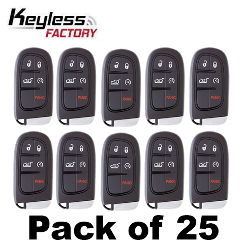 25 x 2014-2021 Jeep Cherokee / 5-Button Smart Key / GQ4-54T (AFTERMARKET) (Bundle of 25) 25 x 2014-2021 Jeep Cherokee / 5-Button Smart Key / GQ4-54T (AFTERMARKET) (Bundle of 25)