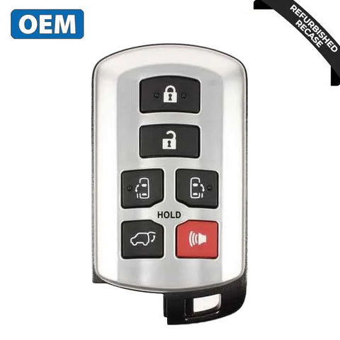 2011-2018 Toyota Sienna / 6-Button Smart Key / PN: 89904 08010 / HYQ14ADR (OEM Recase) 2011-2018 Toyota Sienna / 6-Button Smart Key / PN: 89904 08010 / HYQ14ADR (OEM Recase)