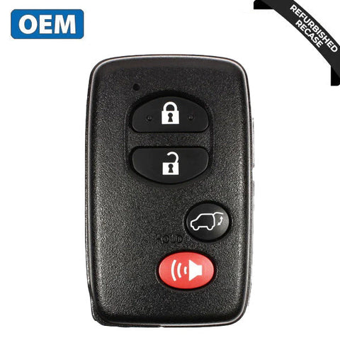 2010-2017 Toyota Venza / 4-Button Smart Key / PN: 89904-0T060 / HYQ14ACX (OEM Recase) 2010-2017 Toyota Venza / 4-Button Smart Key / PN: 89904-0T060 / HYQ14ACX (OEM Recase)