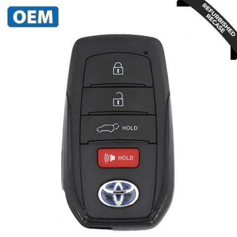 2021-2023 Toyota Venza / 4-Button Smart Key / PN: 8990H-48050 / HYQ14FBX (Blue Hybrid Logo) (OEM Recase) 2021-2023 Toyota Venza / 4-Button Smart Key / PN: 8990H-48050 / HYQ14FBX (Blue Hybrid Logo) (OEM Recase)