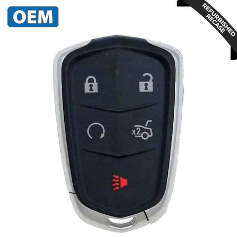 2016-2019 Cadillac ATS, CTS, XTS / 5-Button Smart Key / PN: 13544034 / HYQ2AB (OEM Recase) 2016-2019 Cadillac ATS, CTS, XTS / 5-Button Smart Key / PN: 13544034 / HYQ2AB (OEM Recase)