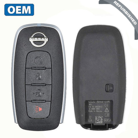 2022-2024 Nissan Rogue / 4-Button Smart Key / PN: 285E3-6RA5A / KR5TXPZ3 (OEM Rufurb) 2022-2024 Nissan Rogue / 4-Button Smart Key / PN: 285E3-6RA5A / KR5TXPZ3 (OEM Rufurb)