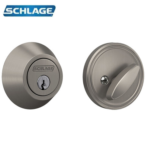Schlage - JD60 - Single Cylinder Deadbolt Lock - 5-Pin - KD - C-Keyway - Satin Chrome - Grade 1 Schlage - JD60 - Single Cylinder Deadbolt Lock - 5-Pin - KD - C-Keyway - Satin Chrome - Grade 1