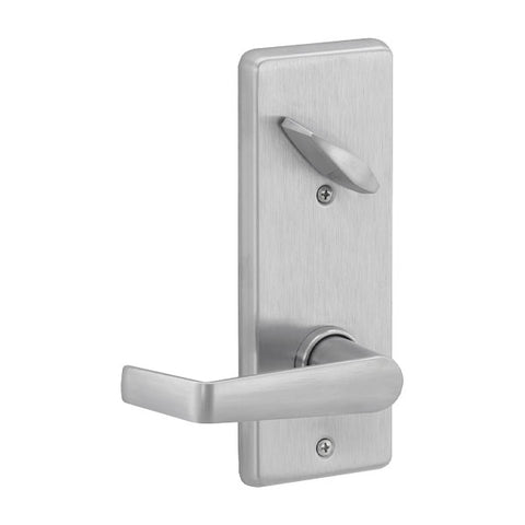 Schlage - S210LD - Interconnected Lock - Entrance - Non-Handed - Less Cylinder - Saturn Rose-Plymouth Escutcheon - Satin Chrome - Grade 2 Schlage - S210LD - Interconnected Lock - Entrance - Non-Handed - Less Cylinder - Saturn Rose-Plymouth Escutcheon - Satin Chrome - Grade 2